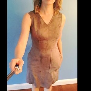 The Limited Faux Suede Sheath Dress